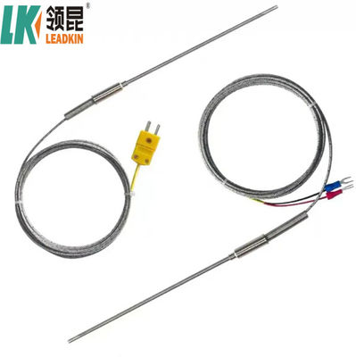 Sensor de temperatura de termocouple mineral isolado de tipo K com conector