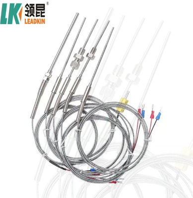 Sensor de temperatura de termocouple mineral isolado de tipo K com conector